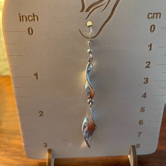 Bundle 3 for $12. Avenue Silver Tone Dangle Earrings - Picture 2 of 3